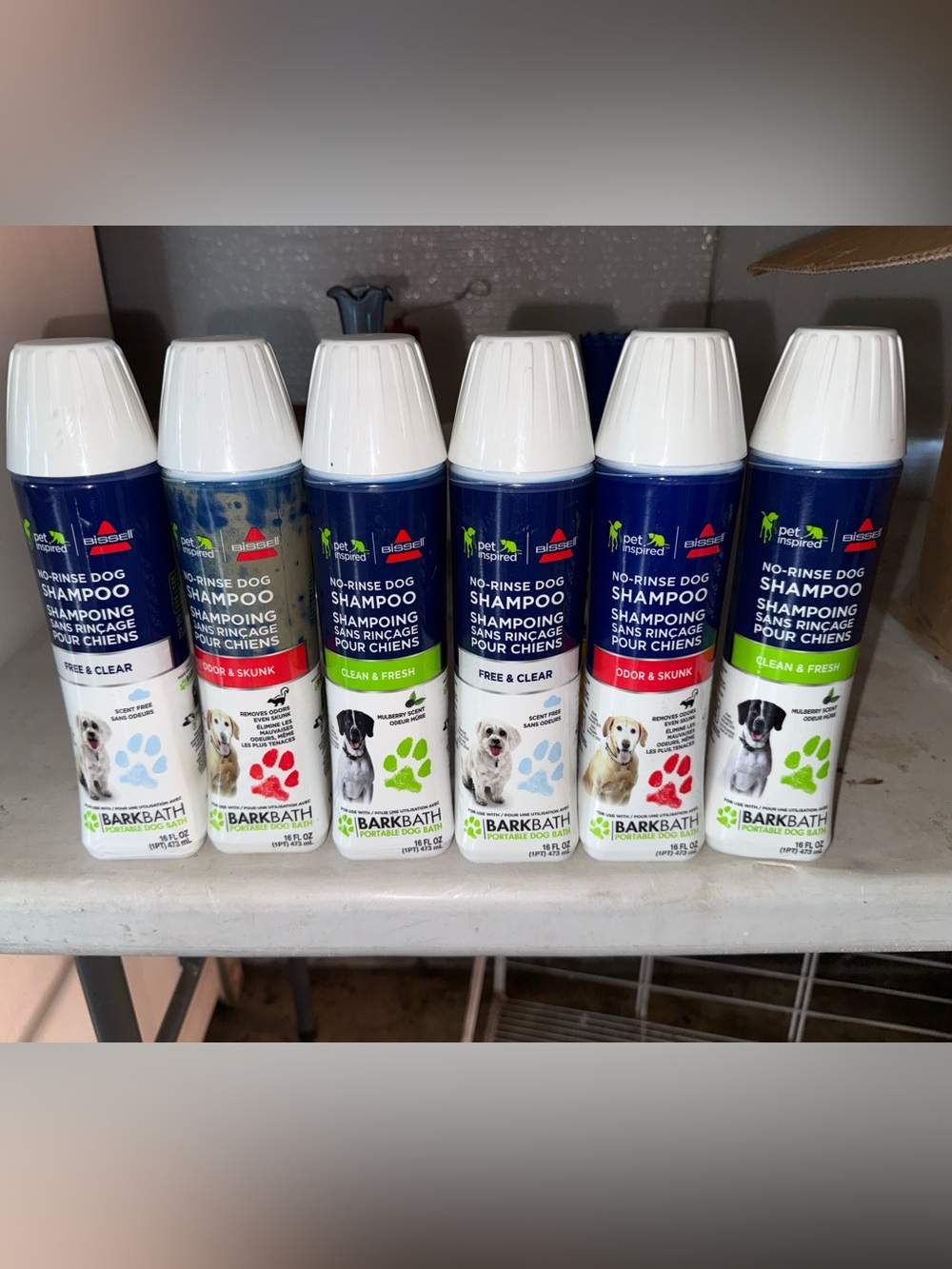 Bissell barkbath no rinse dog shampoo LOT OF 6 NEW
